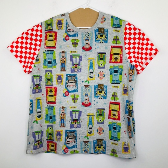 Disney Other - Disney Men's XL T-Shirt Multicolor Holiday Nutcracker Character Print Crew